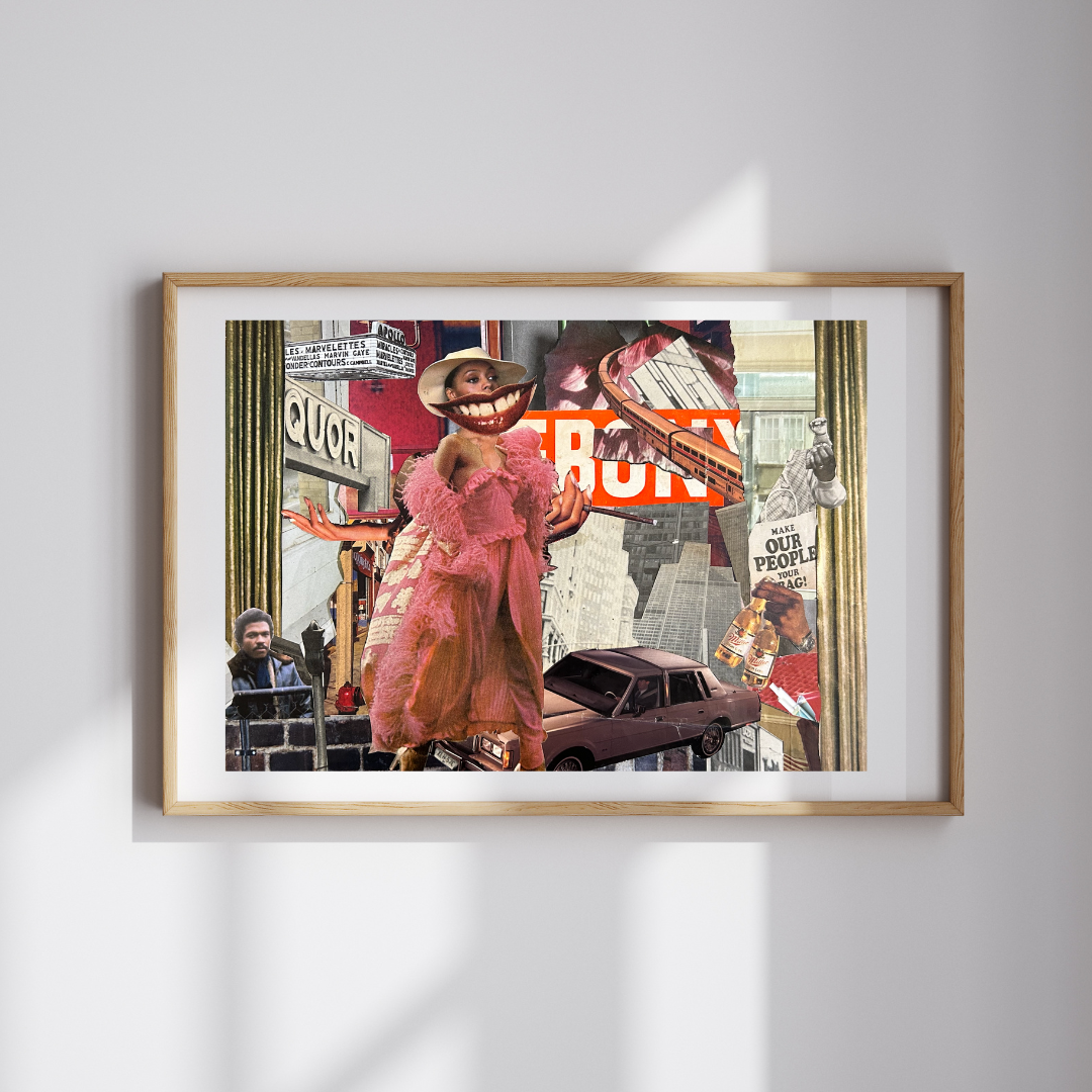 ‘Smile, Mahogany, smile baby.’ — Limited Edition 11x14 Collage Print (Pre-Order)