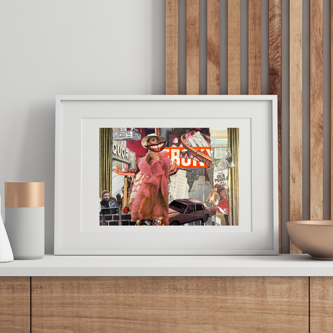 ‘Smile, Mahogany, smile baby.’ — Limited Edition 11x14 Collage Print (Pre-Order)