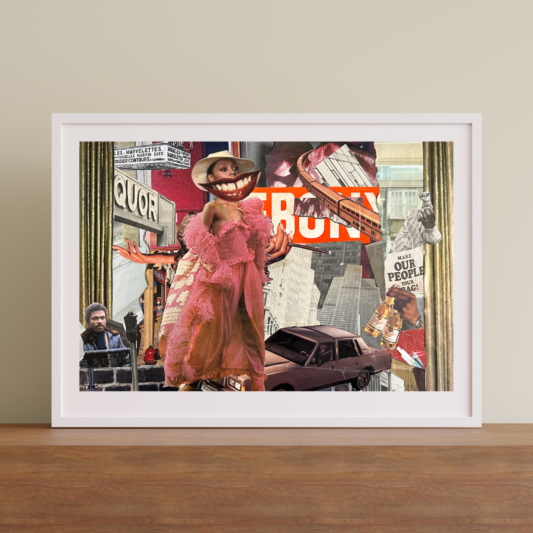 ‘Smile, Mahogany, smile baby.’ — Limited Edition 11x14 Collage Print (Pre-Order)